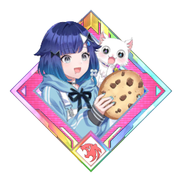 デカクッキーだ！もぐもぐもぐ